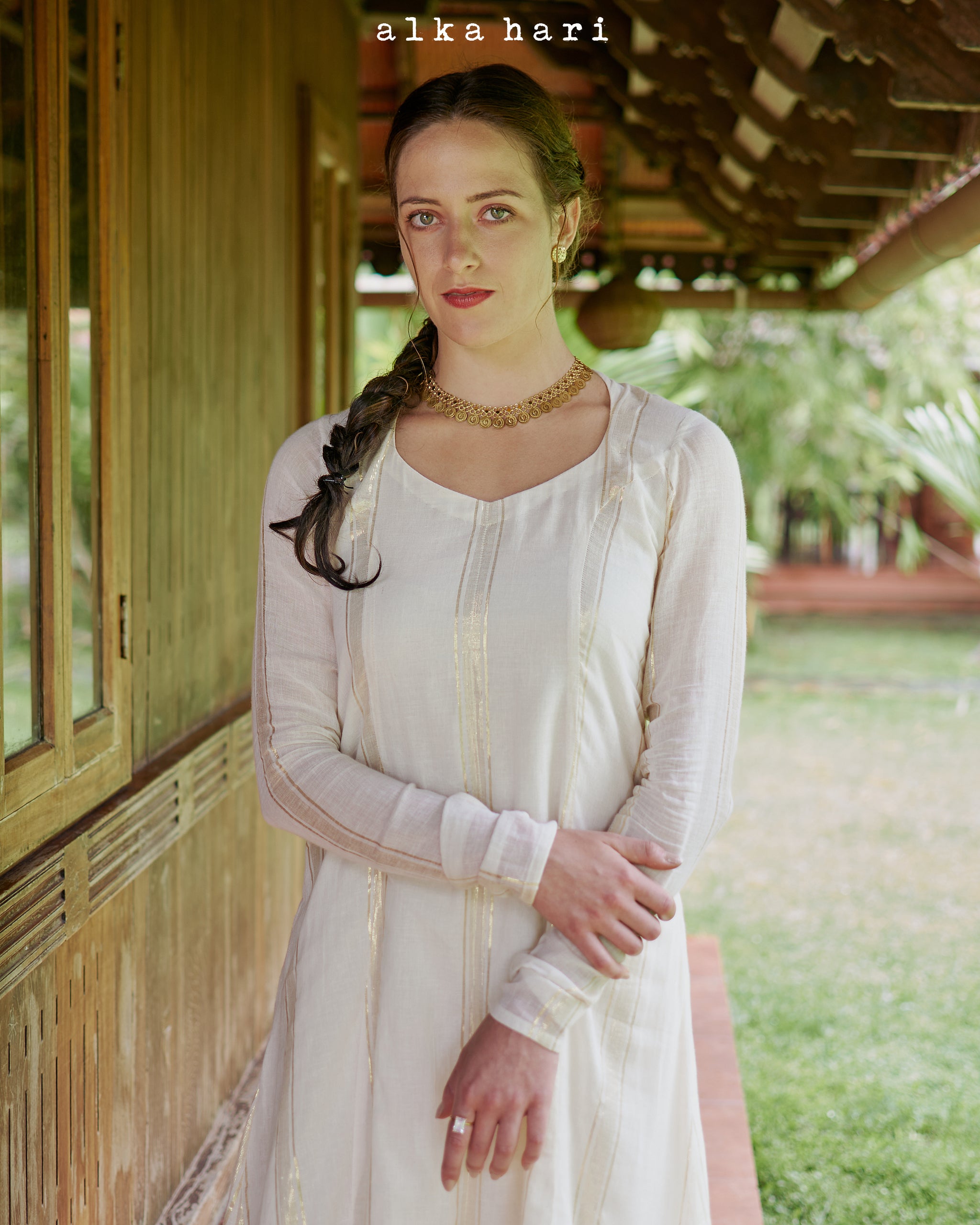 Off White Anarkali